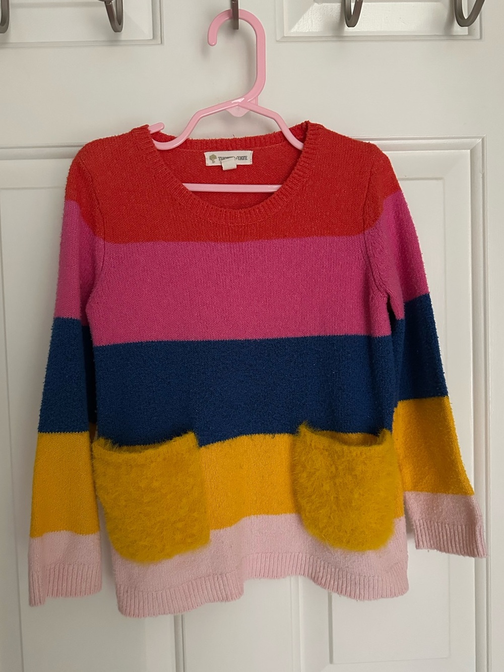 Tucker + Tate Colorblock Crewneck Sweater, kids size 4